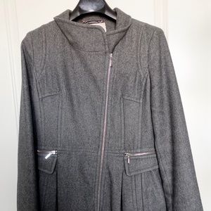 Laundry by Shelli Segal wool coat gray size 12
